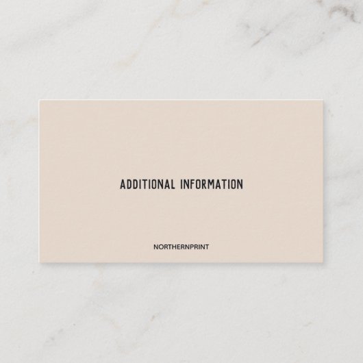 Carte De Visite Cabine modifiable (Dos)