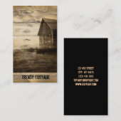 Carte De Visite cabine primitif de pays de ferme de pays (Devant / Derrière)