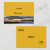 Carte de visite Cabines Jaunes (Devant / Derrière)