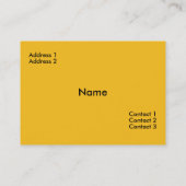 Carte de visite Cabines Jaunes (Dos)