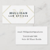 Carte De Visite Cabinet d'avocats (Devant / Derrière)