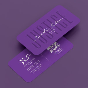 Carte De Visite Cabinet d'avocats Notaire Royal Purple Moderne