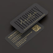 Carte De Visite Cabinet d'avocats professionnels moderne Noir