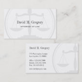 Carte De Visite Cabinet d'avocats professionnels simples (Devant / Derrière)