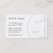 Carte De Visite Cabinet d'avocats professionnels simples (Dos)
