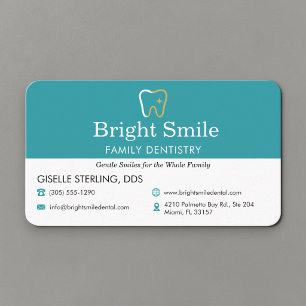 Carte De Visite Cabinet de dentisterie moderne 