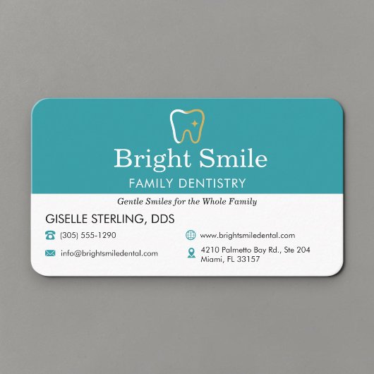 Carte De Visite Cabinet de dentisterie moderne