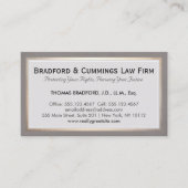 Carte De Visite Cabinet de juristes traditionnel (Devant)