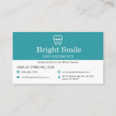 Carte De Visite Cabinet d'orthodontie (Devant)