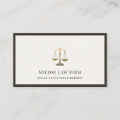 Carte De Visite Cabinet juridique du procureur élégant Cabinet jur (Devant)