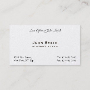 Carte De Visite Cabinet juridique élégant professionnel de