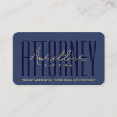 Carte De Visite Cabinet juridique procureur professionnel bleu fon (Devant)