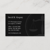 Carte De Visite Cabinet juridique professionnel simple d'avocat de (Dos)
