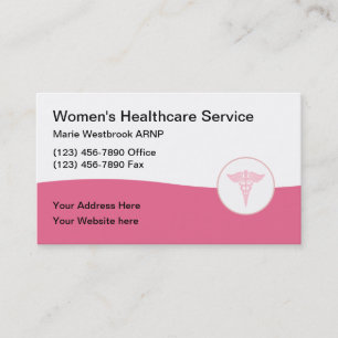 Carte De Visite Cabinet Médical de Santé Féminine
