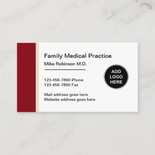 Carte De Visite Cabinet Médical Médecin de Famille