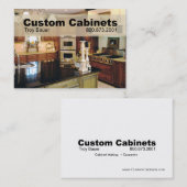 Carte De Visite Cabinets faits sur commande - charpentier, (Devant / Derrière)