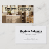 Carte De Visite Cabinets faits sur commande - charpentier, (Devant / Derrière)
