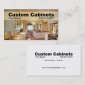 Carte De Visite Cabinets faits sur commande - charpentier, (Devant / Derrière)
