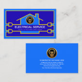 Carte De Visite Câblage de circuit de construction électrique créa (Devant / Derrière)