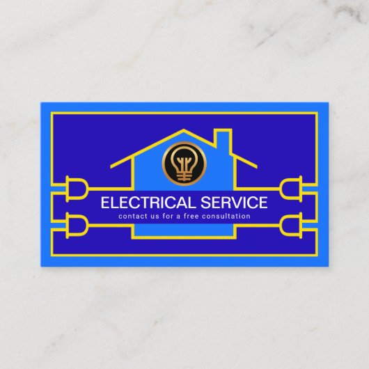 Carte De Visite Câblage de circuit de construction électrique créa (Devant)