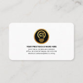 Carte De Visite Câblage de circuits électriques Travaux électrique (Dos)