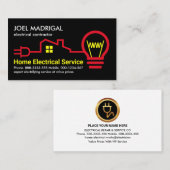 Carte De Visite Câblage électrique à domicile (Devant / Derrière)