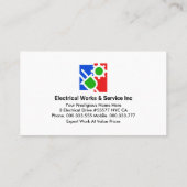 Carte De Visite Câblage électrique d'une simple prise d'alimentati (Dos)