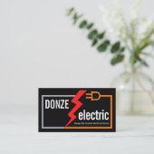 Carte De Visite Câble de circuit électrique simple et élégant (Debout devant)