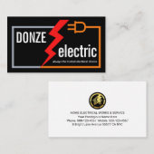 Carte De Visite Câble de circuit électrique simple et élégant (Devant / Derrière)