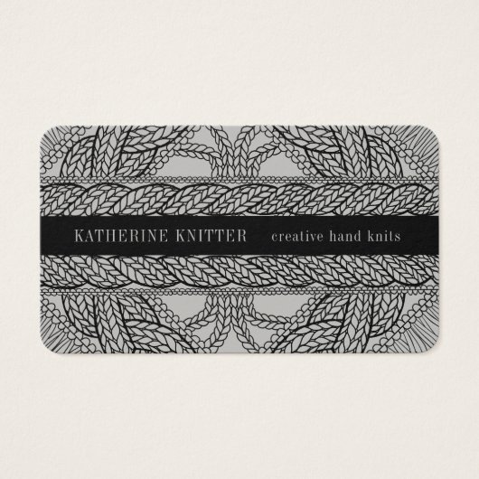 CARTE DE VISITE CÂBLE GRAS KNIT 3.5x2 (Devant)