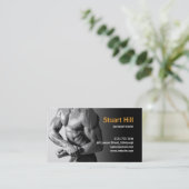Carte De Visite Câble personnel d'entraîneur et de muscle de forme (Debout devant)