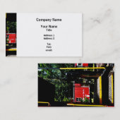 Carte De Visite Caboose au loin (Devant / Derrière)