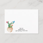 Carte De Visite Cactus (Dos)