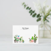 Carte De Visite Cactus (Debout devant)