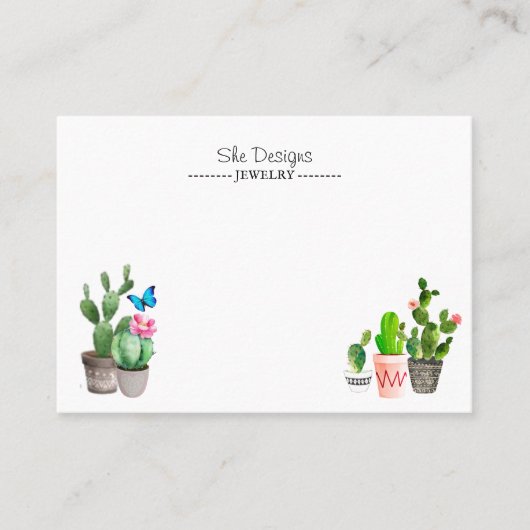 Carte De Visite Cactus (Devant)