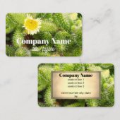 Carte De Visite cactus bloom nature photo double sided  (Devant / Derrière)