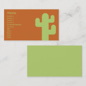 Carte De Visite Cactus - Business (Devant / Derrière)