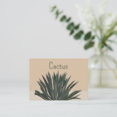Carte De Visite Cactus Cacti Succulente (Debout devant)