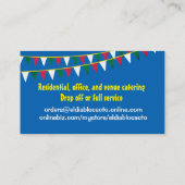 Carte De Visite Cactus chef mexicain du sud-ouest (Dos)