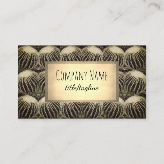 Carte De Visite cactus collage nature photo artistique double face (Devant)