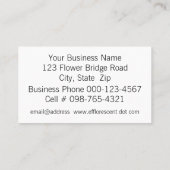 Carte De Visite Cactus de Noël rose Fleur Photographie (Dos)