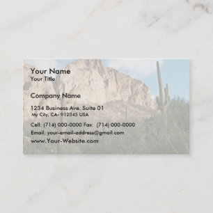 Carte De Visite Cactus de Saguaro