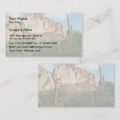 Carte De Visite Cactus de Saguaro (Devant / Derrière)