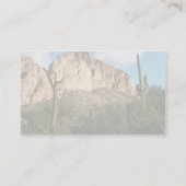 Carte De Visite Cactus de Saguaro (Dos)
