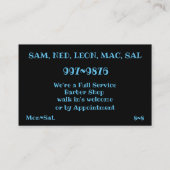 Carte De Visite Cactus de Saguaro avec le modèle orange de ciel (Dos)