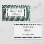 Carte De Visite cactus épines nature photo artistique double face (Devant / Derrière)