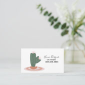 Carte De Visite Cactus Home Design Plant  (Debout devant)