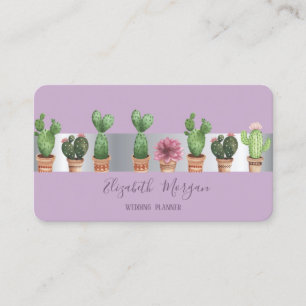Carte De Visite Cactus Moderne Élégant Professionnel