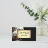 Carte De Visite cactus nature plante noir et sépia (Debout devant)