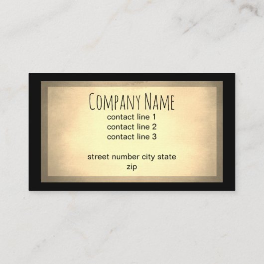 Carte De Visite cactus nature plante sépia double face (Dos)